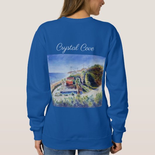 のイメージを持つ女絵画の汗シャツ スウェットシャツ (裏面)