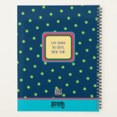 のインスパイアかわいらしフローラ成長パーソナライズされたおもしろい プランナー手帳 (裏面)