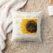 のインスパイアひまわり言葉 クッション (ブランケット)