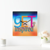 ～のインスパイアオリジナル スクエア壁時計 (ホーム)