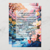 のインスパイアカントリークリーク誕生日パーティー 招待状 (正面/裏面)