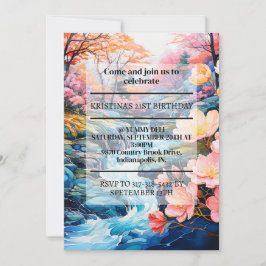 のインスパイアカントリークリーク誕生日パーティー 招待状