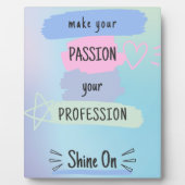 のインスパイアパッシやる気を起こさせるョンと成功に関する引用文 フォトプラーク (正面)