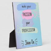 のインスパイアパッシやる気を起こさせるョンと成功に関する引用文 フォトプラーク (側面)