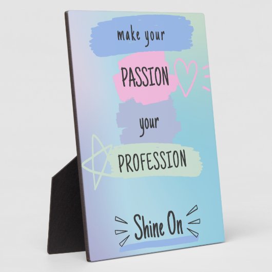 のインスパイアパッシやる気を起こさせるョンと成功に関する引用文 フォトプラーク (側面)