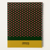 のインスパイアピンクのフローラメモリ引用文のインスピレーション プランナー手帳 (裏面)