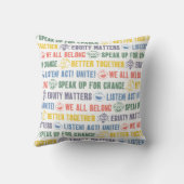 のインスパイアフレーズのパターン クッション (裏面)