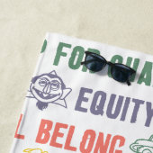 のインスパイアフレーズのパターン ビーチタオル (インサイチュ)