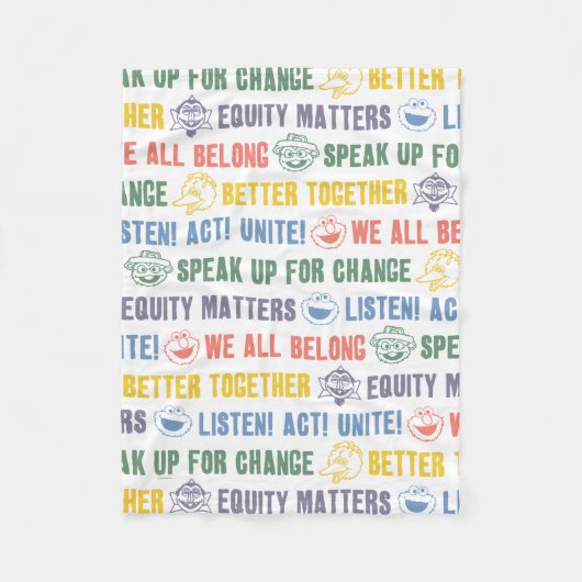 のインスパイアフレーズのパターン フリースブランケット (正面)