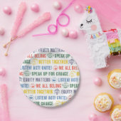 のインスパイアフレーズのパターン ペーパープレート (パーティー)