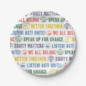 のインスパイアフレーズのパターン ペーパープレート (正面)