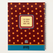 のインスパイアフローラかわいらしの繁栄パーソナライズされたおもしろい プランナー手帳 (裏面)