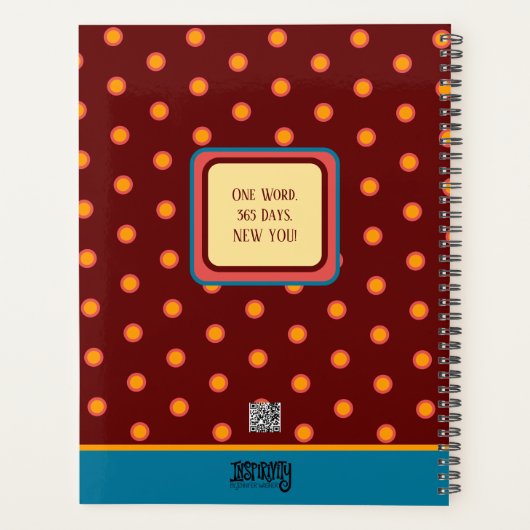 のインスパイアフローラかわいらしの繁栄パーソナライズされたおもしろい プランナー手帳 (裏面)