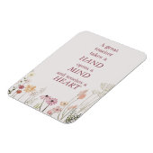 のインスパイアフローラピンクA先生素晴らし引用文カード マグネット (左側)