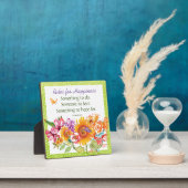 のインスパイアフローラ水色ドット縁ど – 緑 フォトプラーク (インサイチュ)