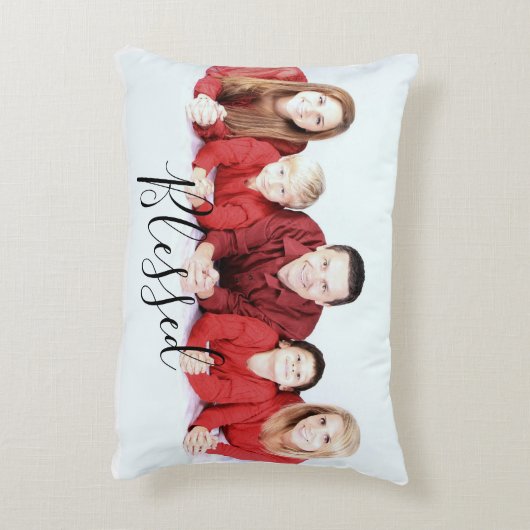 のインスパイアフ賛美ァミリ写真 アクセントクッション (裏面(縦))