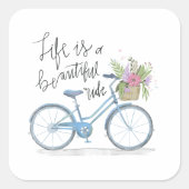 のインスパイア人生は美しいライドシール スクエアシール (正面)