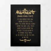 のインスパイア仏教ナマステ定義 三つ折りクリスマスカード (カバー)