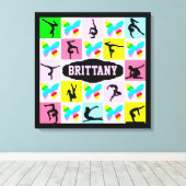 のインスパイア体操パーソナライズされたキャンバスのウォールアート キャンバスプリント (インサイチュ (ウッドフロア))