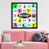 のインスパイア体操パーソナライズされたキャンバスのウォールアート キャンバスプリント (インサイチュ (リビング))