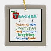 のインスパイア先生クリスマスツリーオーナメント セラミックオーナメント (正面)