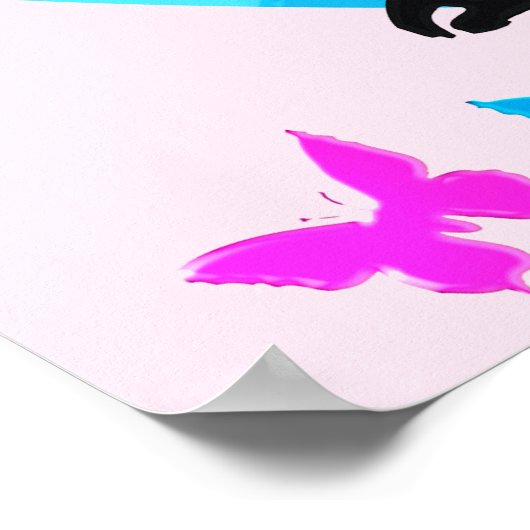 のインスパイア姿スケートで滑るパーソナライズされたポスター ポスター (角)