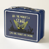 のインスパイア引用文すべての世界のステージ メタルランチボックス (裏面)