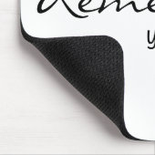 のインスパイア引用文と赤いハート マウスパッド (コーナー)