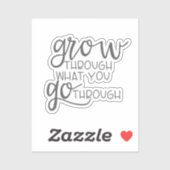 のインスパイア引用文は、あなたが通過する通りに成長 シール (シート)