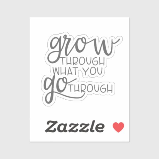 のインスパイア引用文は、あなたが通過する通りに成長 シール (シート)