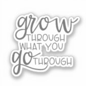のインスパイア引用文は、あなたが通過する通りに成長 シール (正面)