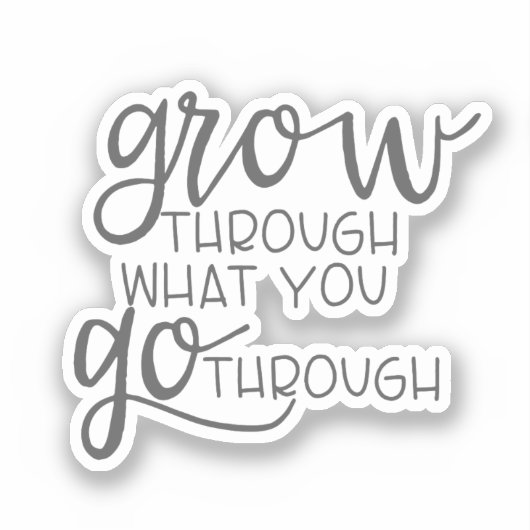 のインスパイア引用文は、あなたが通過する通りに成長 シール (正面)