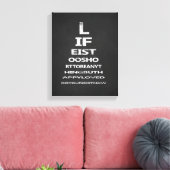 のインスパイア引用文シャルボード眼球図テンプレート キャンバスプリント (インサイチュ (リビング))