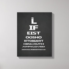 のインスパイア引用文シャルボード眼球図テンプレート キャンバスプリント