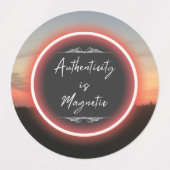 のインスパイア引用文ステッカーのラベル ラベル (デザイン1)