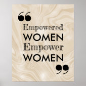 のインスパイア引用文力を受けた女性タイポグラフィ ポスター (正面)