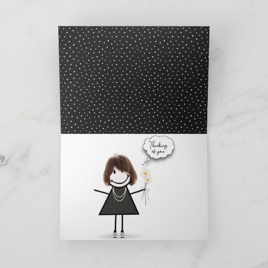 のインスパイア引用文水玉模様 カード (内部)