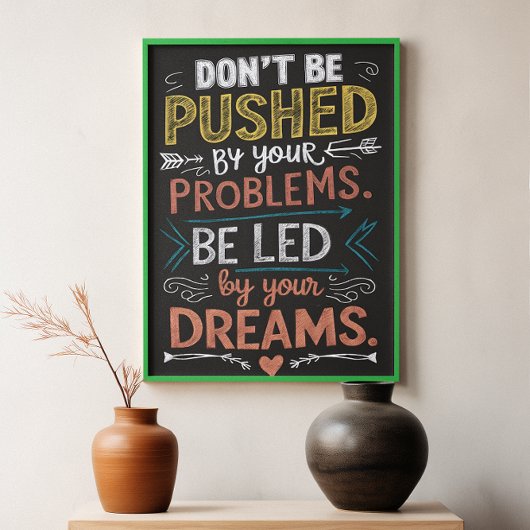 のインスパイア引用文:お客様に押されてはいけない ポスター