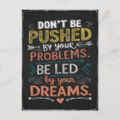 のインスパイア引用文：お客様に押されてはいけない ポストカード (正面)