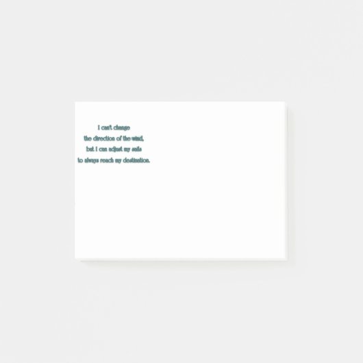 のインスパイア引用文 – 方向を変えられない… ポストイット (正面)