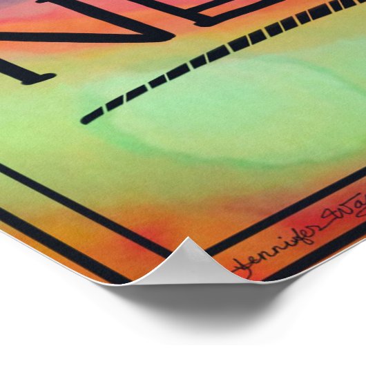 のインスパイア新しカラフルいスタート教室 ポスター (角)