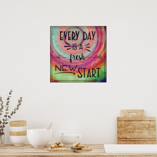 のインスパイア新しカラフルいスタート教室 ポスター (キッチン)