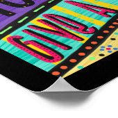 のインスパイア明るいカラフル教室引用文 ポスター (角)