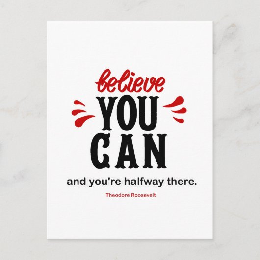 のインスパイア有名な大統領の引用文 ポストカード (正面)