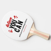 のインスパイア有名な大統領の引用文 卓球ラケット (横)