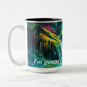 のインスパイア滝は一日を過ごす素晴らしこと ツートーンマグカップ (左)