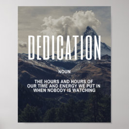 のインスパイア献身引用文 ポスター