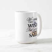 のインスパイア白黒グラフィックヴィンテージ コーヒーマグカップ (正面右)