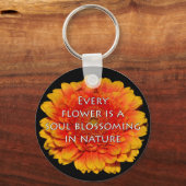 のインスパイア花の引用文 キーホルダー (正面)