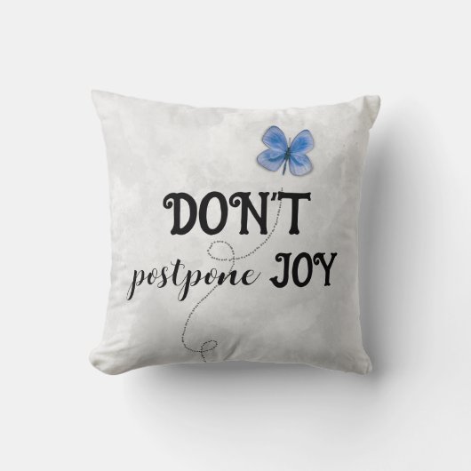 のインスパイア蝶引用文 クッション (正面)